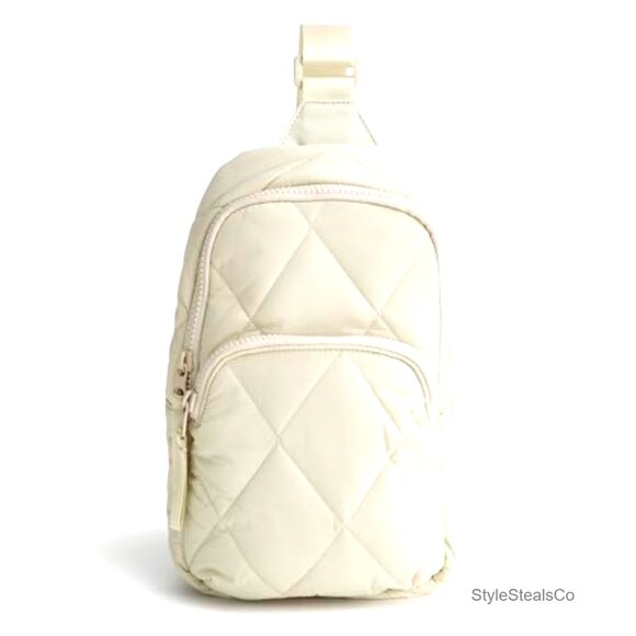 Featherweight Sling Backpack, Adjustable Strap, Zip Compartments, 11x7x3 Inches main image 5